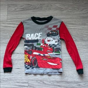 Disney Cars Red and Gray Pajama Top